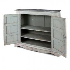Tall Gray Painted Swedish Buffet - 4125101