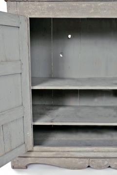 Tall Gray Painted Swedish Buffet - 4125106