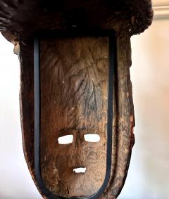 Tall Ibibio Head Mask with Polychrome Nigeria Africa Provenance - 3795550