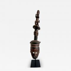 Tall Ibibio Head Mask with Polychrome Nigeria Africa Provenance - 3797290