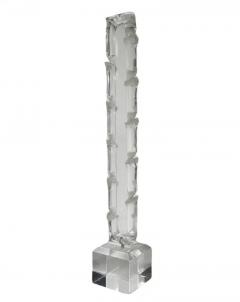 Tall Mid Century Modern Abstract Table Sculpture in Acrylic Lucite - 3716333