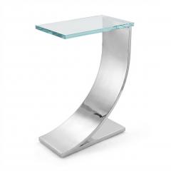 Tall Nickel Plated Z Side Table - 4554773