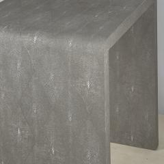 Tall Shagreen Art Deco Side Table in the Style of Jean Michel Frank - 3909967