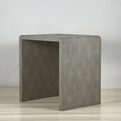 Tall Shagreen Art Deco Side Table in the Style of Jean Michel Frank - 3909968