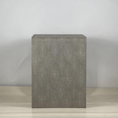 Tall Shagreen Art Deco Side Table in the Style of Jean Michel Frank - 3909969