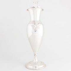 Tall Tiffany Sterling Silver Doubled Handled Side Handles Decorative Vase - 3624149