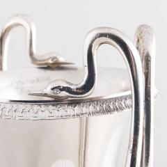 Tall Tiffany Sterling Silver Doubled Handled Side Handles Decorative Vase - 3624152