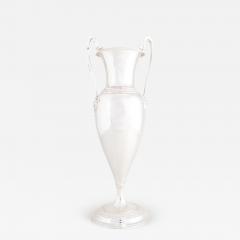 Tall Tiffany Sterling Silver Doubled Handled Side Handles Decorative Vase - 3624966