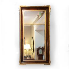 Tall Walnut And Gilt Moulded Frame Mirror English Circa 1920 - 3054526