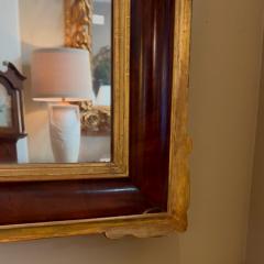 Tall Walnut And Gilt Moulded Frame Mirror English Circa 1920 - 3054527
