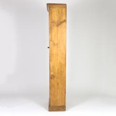 Tall and Narrow Charming Irish Pine Display Cabinet - 1363566