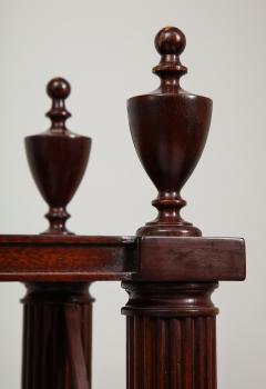 Tall pair of solid mahogany Directoire style bookcases or etageres - 1388053