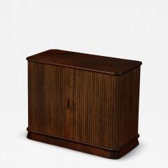 Tambour Front Danish Cabinet - 3704626