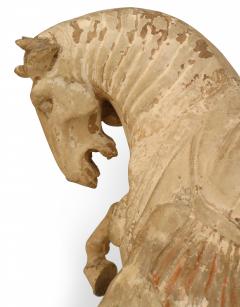 Tang Dynasty Clay Prancing Horse - 3209536