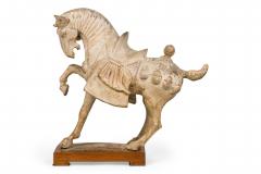 Tang Dynasty Clay Prancing Horse - 4625825