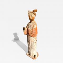 Tang Dynasty Fat Courtesan Lady Pottery Figure - 3475741