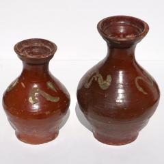 Tang Dynasty Glazed Pottery Ox Blood Jars 618 907 AD - 3061355