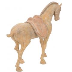 Tang Dynasty Pottery Horse With Saddle - 3065104
