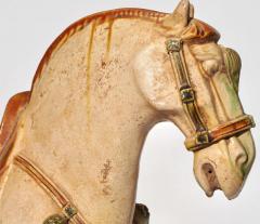 Tang Dynasty Sancai Glazed Pottery Horse - 3063098