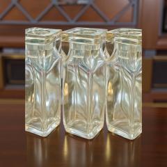 Tantalus Decanter Set with Restored Metal Case and Geometric Glass Bottles - 4217264