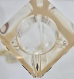 Tantalus Decanter Set with Restored Metal Case and Geometric Glass Bottles - 4217270