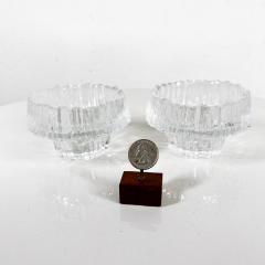 Tapio Wirkkala 1970s Iittala Stellaria Votive Candle Holders Art Glass Tapio Wirkkala Finland - 3112531