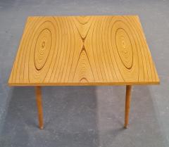 Tapio Wirkkala A Rare Tapio Wirkkala Rhythmic Veneer Coffee Table Model 9018 Asko 1950s - 4018504