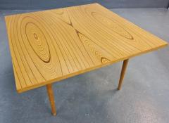 Tapio Wirkkala A Rare Tapio Wirkkala Rhythmic Veneer Coffee Table Model 9018 Asko 1950s - 4018507