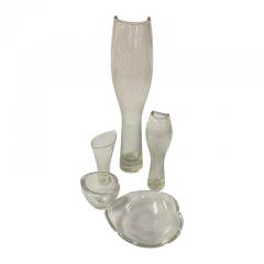 Tapio Wirkkala A Variety of Line Engraved Art Glass Objects by Tapio Wirkkala Iittala 1950s - 3939369