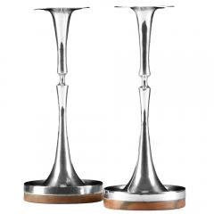 Tapio Wirkkala Pair of Tapio Wirkkala Sterling and Rosewood Candlesticks - 3804221