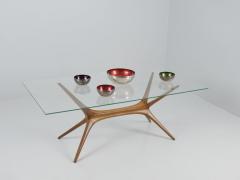 Tapio Wirkkala Rare Tapio Wirkkala Reindeer Antlers Coffee Table Model 9020 Elm Asko 1950s - 4289166