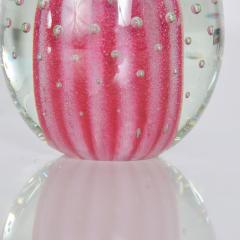 Tapio Wirkkala Shocking Pink Paperweight Tapio Wirkkala Style Controlled Bubble Art Glass - 1890016