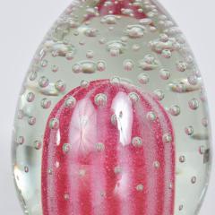 Tapio Wirkkala Shocking Pink Paperweight Tapio Wirkkala Style Controlled Bubble Art Glass - 1890017