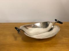 Tapio Wirkkala Tapio Wirkkala Apple Silver Serving Dish with Birch Handles Kultakeskus 1950s - 4107766