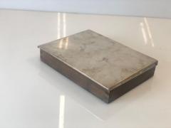 Tapio Wirkkala Tapio Wirkkala Commissioned Cigar Box In Silver and Teak 1950s - 4107759