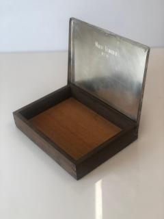 Tapio Wirkkala Tapio Wirkkala Commissioned Cigar Box In Silver and Teak 1950s - 4107760