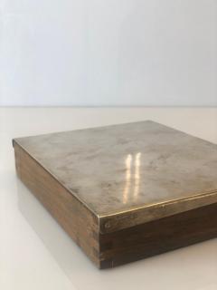 Tapio Wirkkala Tapio Wirkkala Commissioned Cigar Box In Silver and Teak 1950s - 4107762