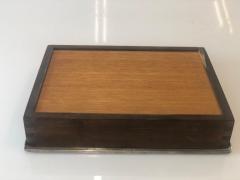 Tapio Wirkkala Tapio Wirkkala Commissioned Cigar Box In Silver and Teak 1950s - 4107763