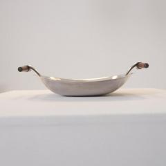 Tapio Wirkkala Tapio Wirkkala Dish TW 58 in Sterling Silver Teak Handles Kultakeskus 1966 - 4572935