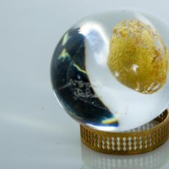 Tapio Wirkkala Tapio Wirkkala For Venini Glass Art Egg Sculpture with Gold Italy - 1235821