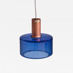 Tapio Wirkkala Tapio Wirkkala for Idman Finnish Glass Pendant Light Blue - 4475429