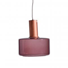 Tapio Wirkkala Tapio Wirkkala for Idman Finnish Glass Pendant Light Cranberry - 4475434