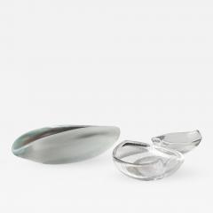 Tapio Wirkkala Vintage Scandinavian Tapio Wirkkala Glass Leaf Collection - 434544