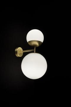 Tato Italia Biba Applique Wall Lamp in Satin Brass - 1035946