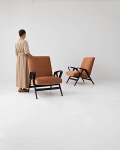 Tatra Pravenec 1960s Czech Wooden Armchairs by Tatra a Pair - 3378034