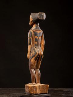 Tattooed Male Ancestor Figure Yap Island Federated States of Micronesia - 4753311