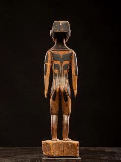 Tattooed Male Ancestor Figure Yap Island Federated States of Micronesia - 4753314