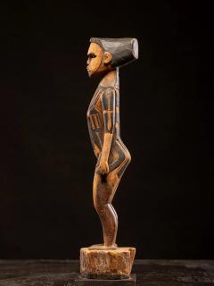 Tattooed Male Ancestor Figure Yap Island Federated States of Micronesia - 4753315