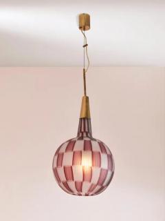 Tea Morosati Tea Morosati pendant light by Stilnovo with Barovier Toso glass Italy 1964 - 3469198