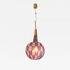 Tea Morosati Tea Morosati pendant light by Stilnovo with Barovier Toso glass Italy 1964 - 3520649